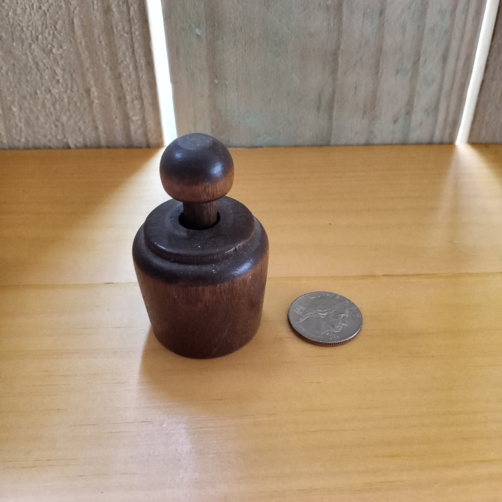 Vintage Mini Butter Press With Acorn Design On Press